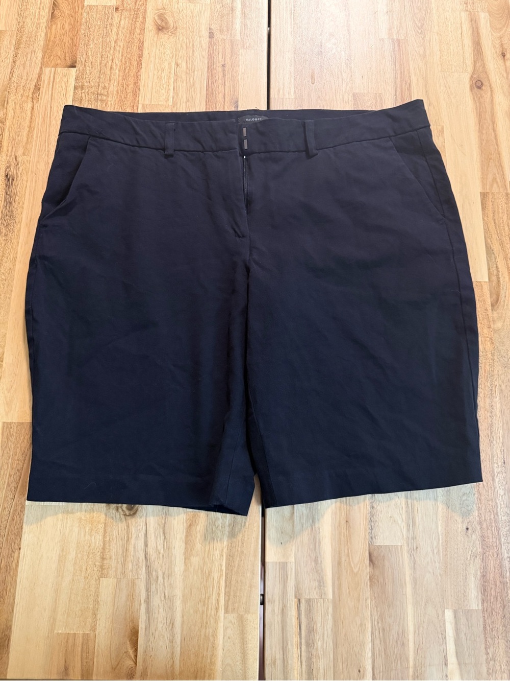 Halogen Black Tailored Bermuda Shorts
